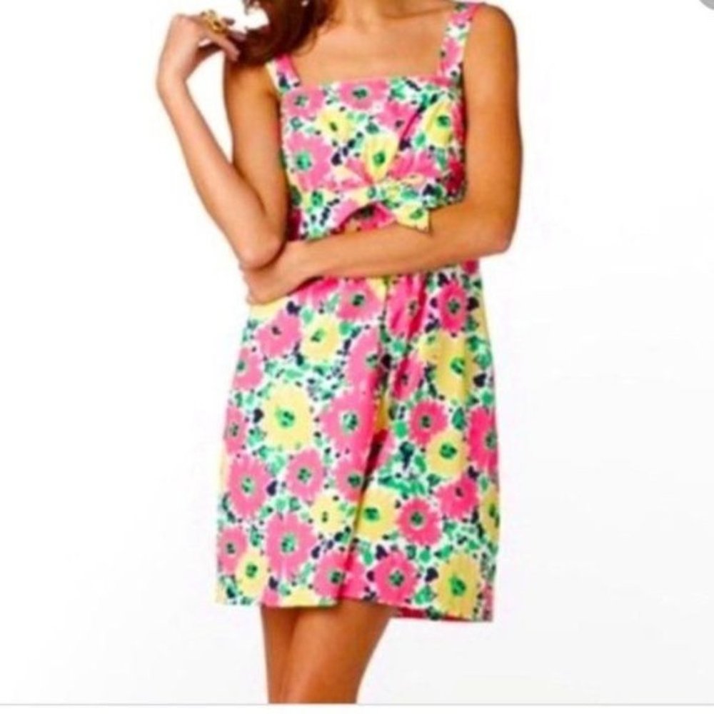 Lilly Pulitzer Avaline Dress In Doodlebug Daisy Sz 0